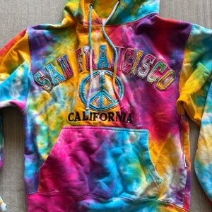 Colorful Tie-Dye San Francisco Hoodie